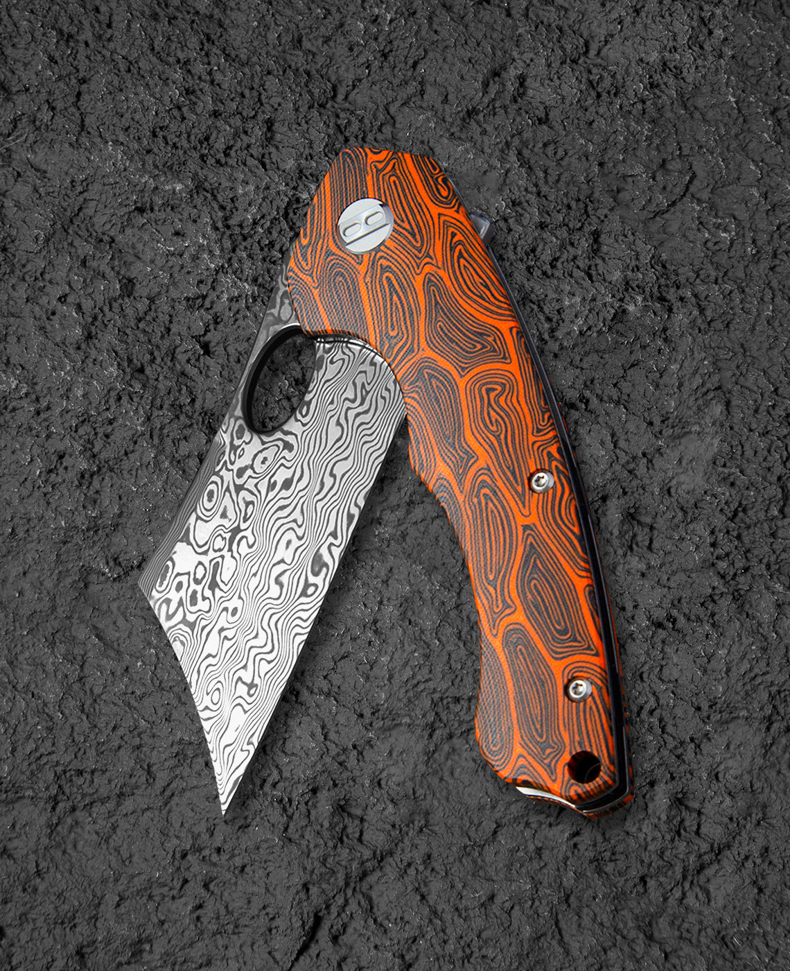 Bestech Skirmish BL07D Damascus Blade G10 Handle Liner Lock Folding Knife