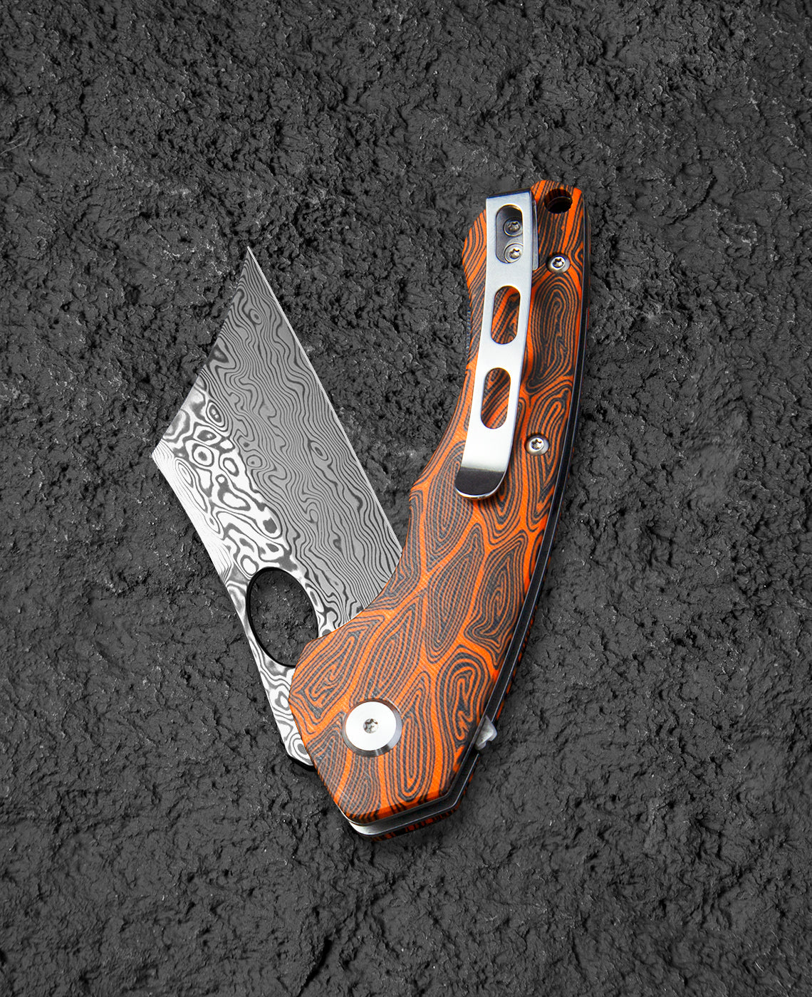 Bestech Skirmish BL07D Damascus Blade G10 Handle Liner Lock Folding Knife