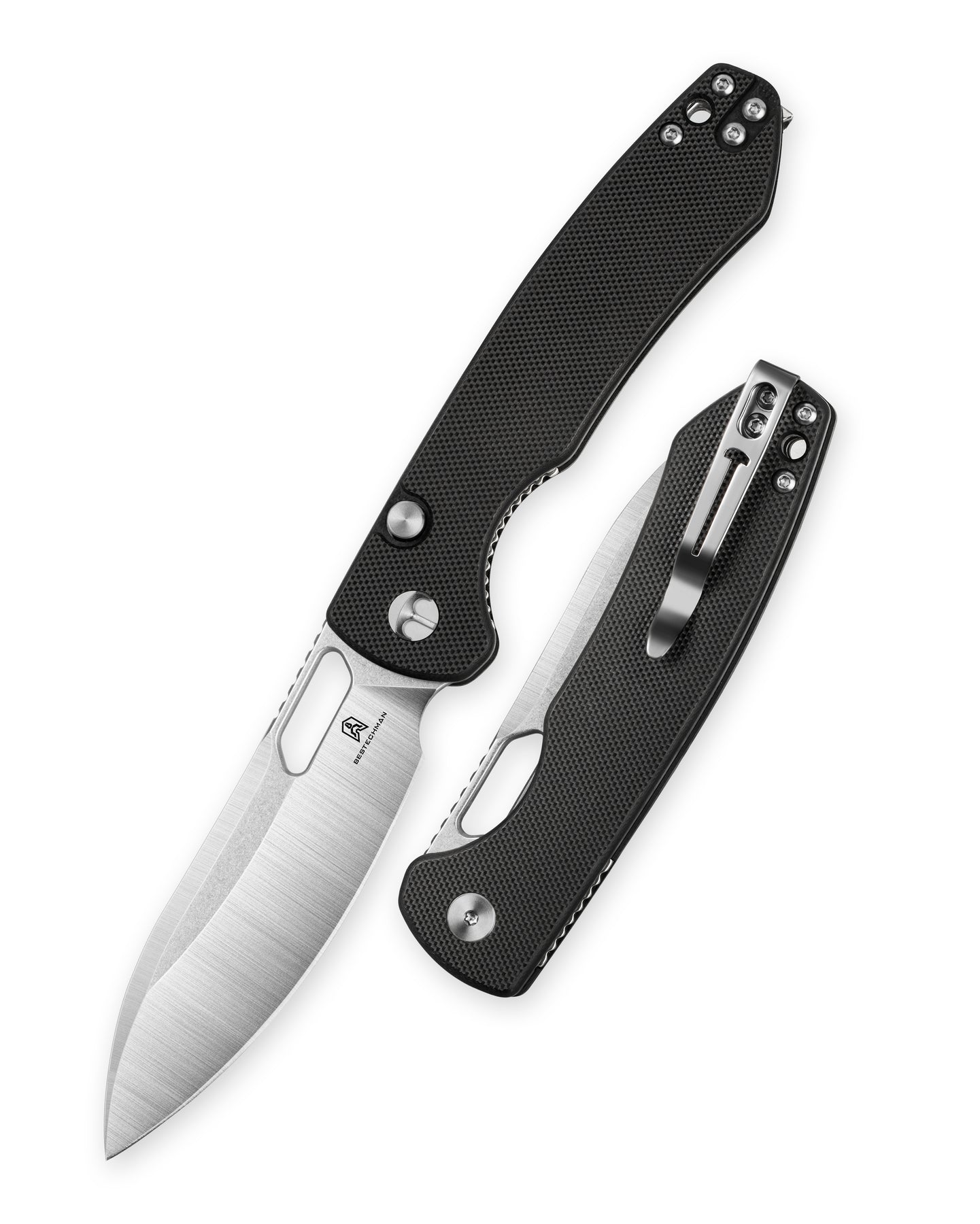 Bestechman Firebird BMK05A D2 Steel Blade G10 Handle Button Liner Lock Folding Knife