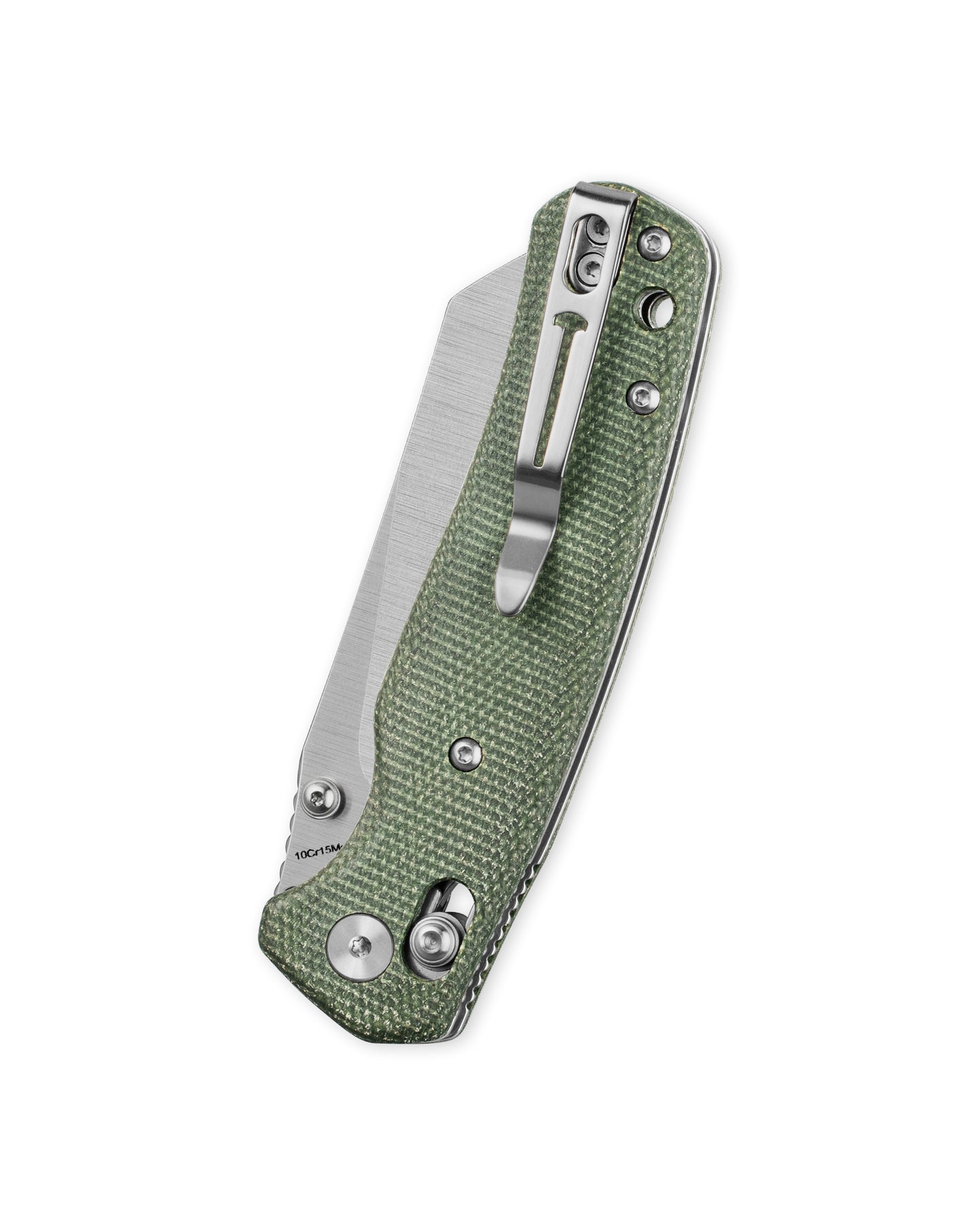 Bestechman Cicada's Wing BMK06-M-2 10Cr15MoV Blade Micarta Handle Crossbar Lock Folding Knife