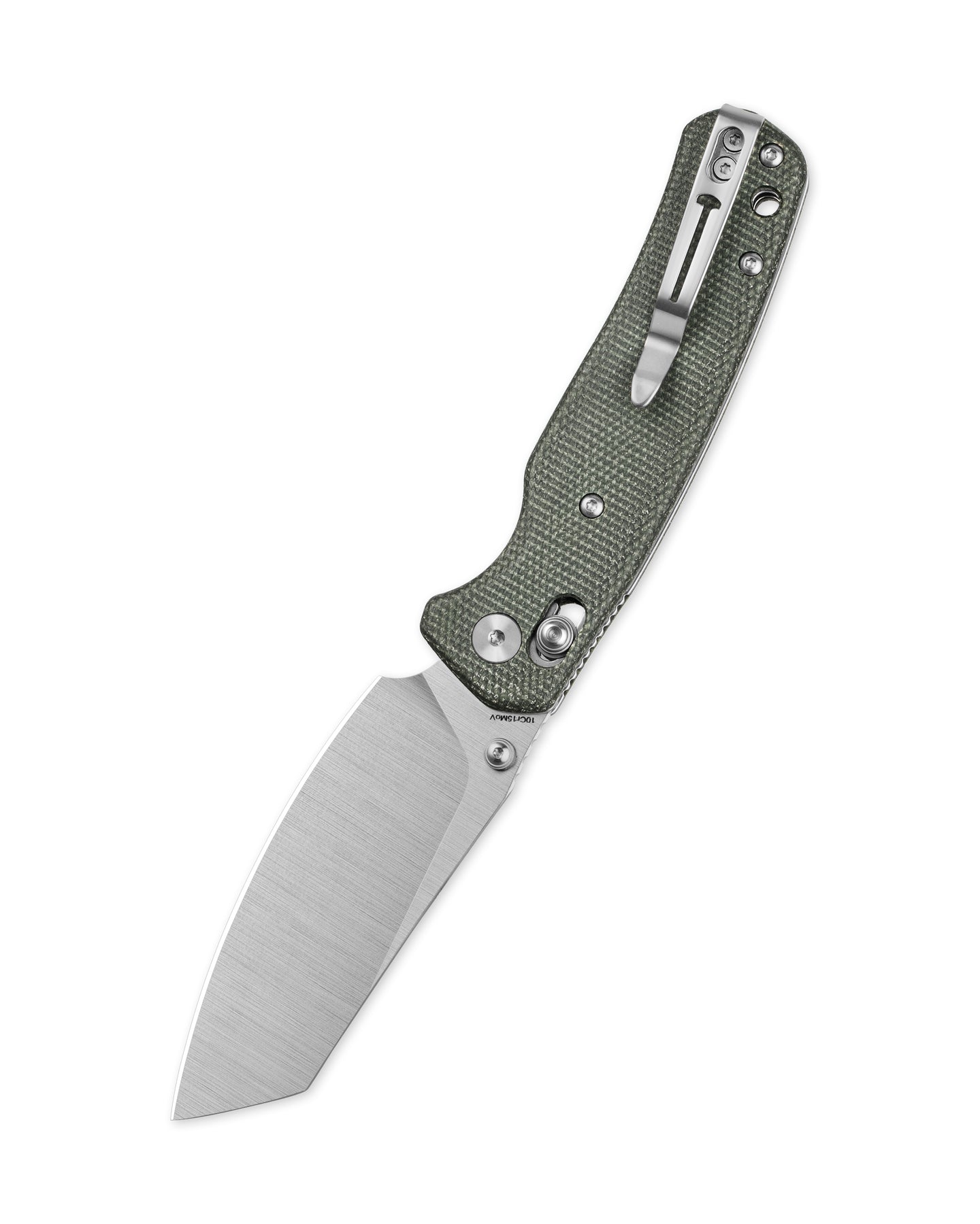 Bestechman Cicada's Wing BMK06-M-3 10Cr15MoV Blade Micarta Handle Crossbar Lock Folding Knife