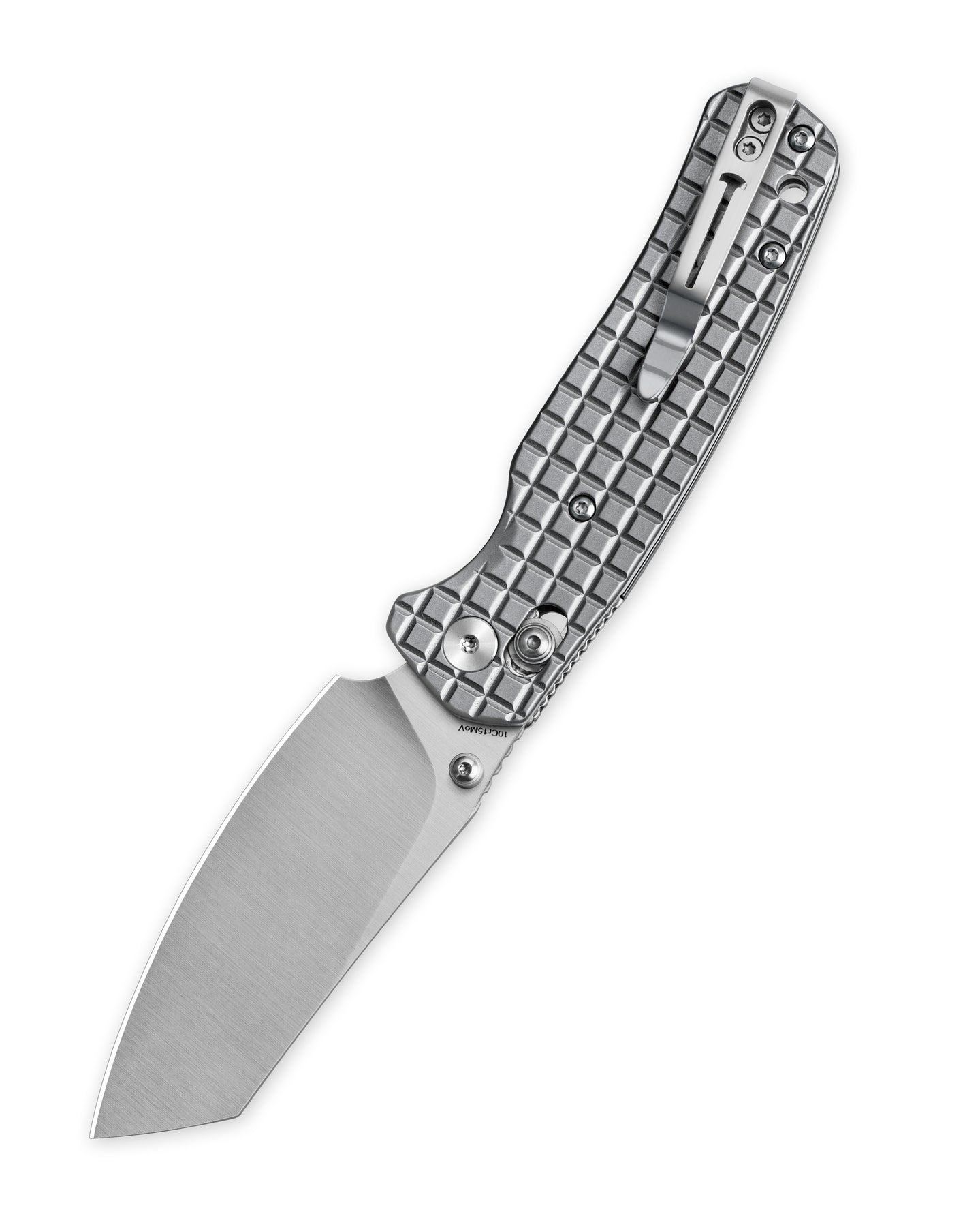 Bestechman Cicada's Wing BMK06-S-1 10Cr15MoV Blade Stainless Steel Handle Crossbar Lock Folding Knife