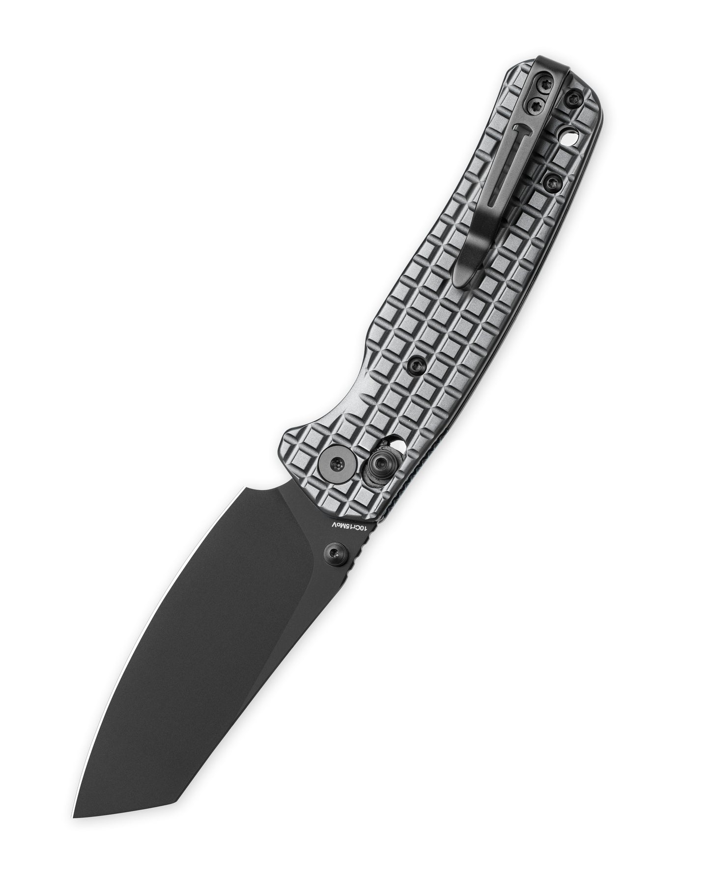 Bestechman Cicada's Wing BMK06-S-2 10Cr15MoV Blade Stainless Steel Handle Crossbar Lock Folding Knife