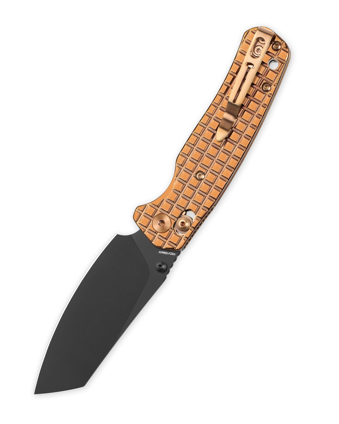 Bestechman Cicada's Wing BMK06-S-4 10Cr15MoV Blade Stainless Steel Handle Crossbar Lock Folding Knife