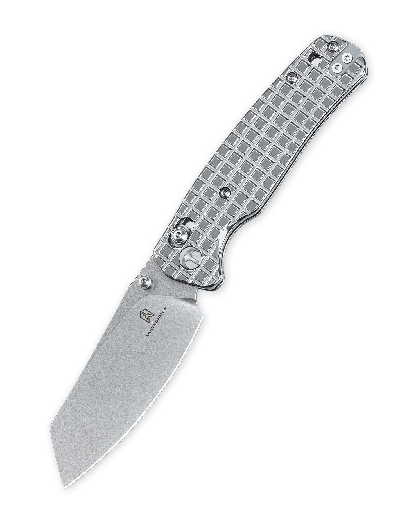 Bestechman Cicada's Wing BMK06-S-5 10Cr15MoV Blade Stainless Steel Handle Crossbar Lock Folding Knife
