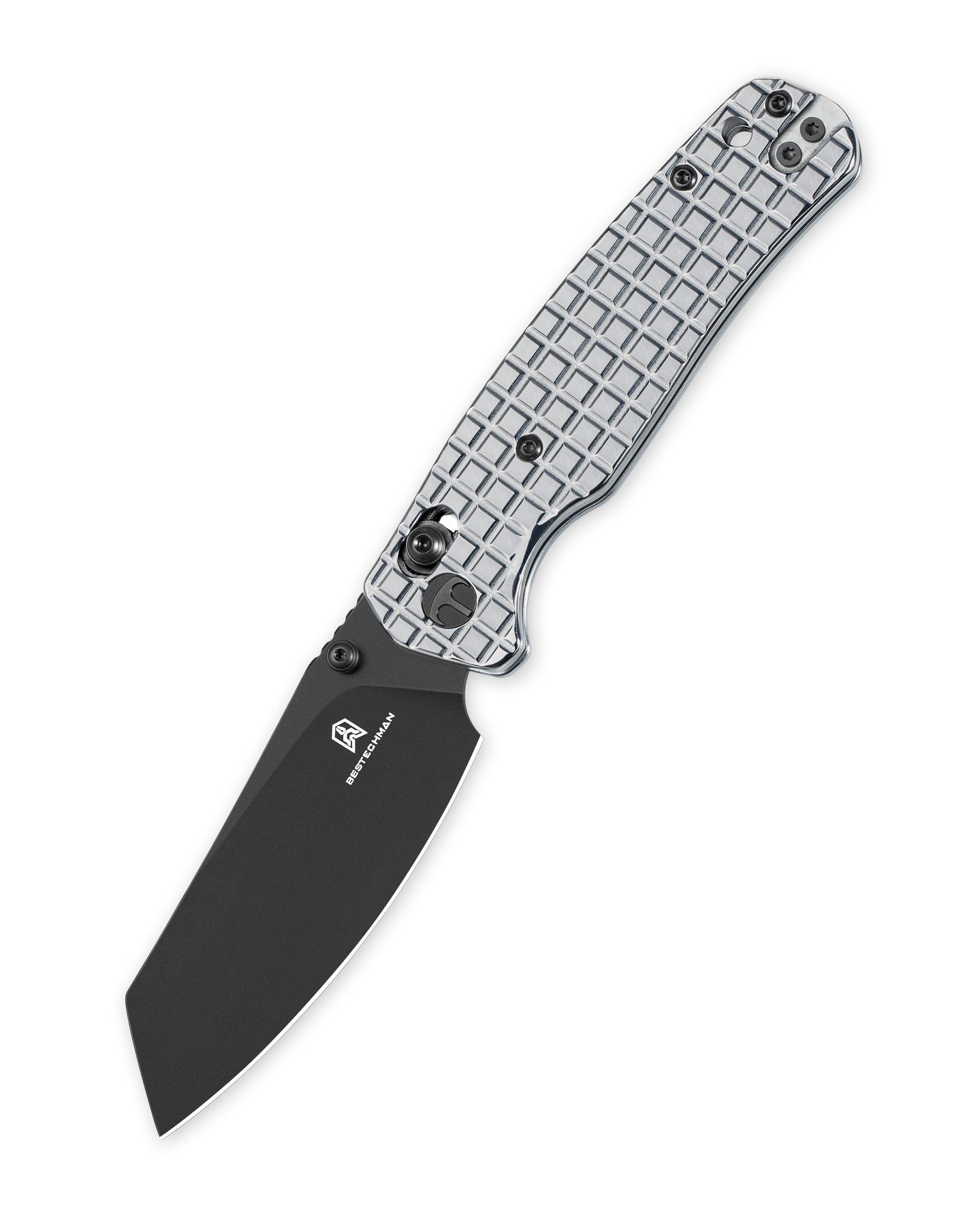 Bestechman Cicada's Wing BMK06-S-6 10Cr15MoV Blade Stainless Steel Handle Crossbar Lock Folding Knife