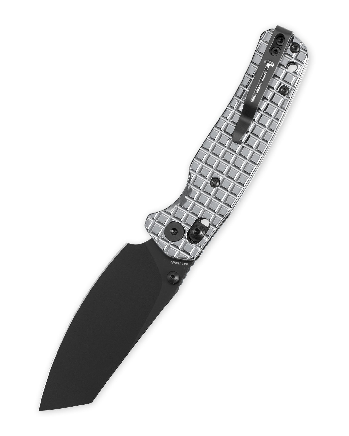Bestechman Cicada's Wing BMK06-S-6 10Cr15MoV Blade Stainless Steel Handle Crossbar Lock Folding Knife
