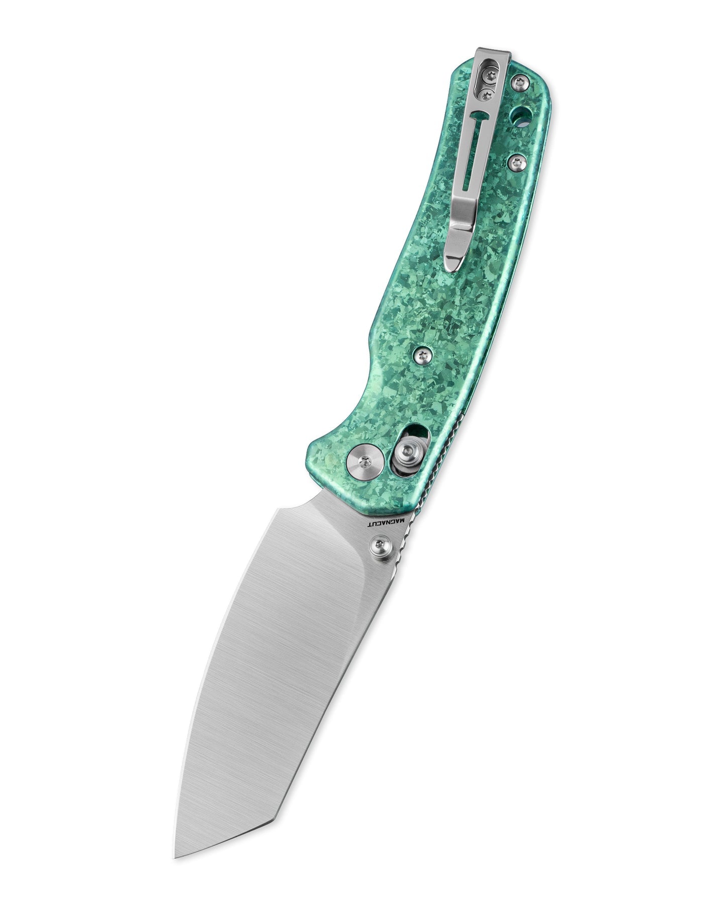 Bestechman Cicada's wing BMK06N Magnacut Blade Titanium Handle Crossbar Lock Folding Knife