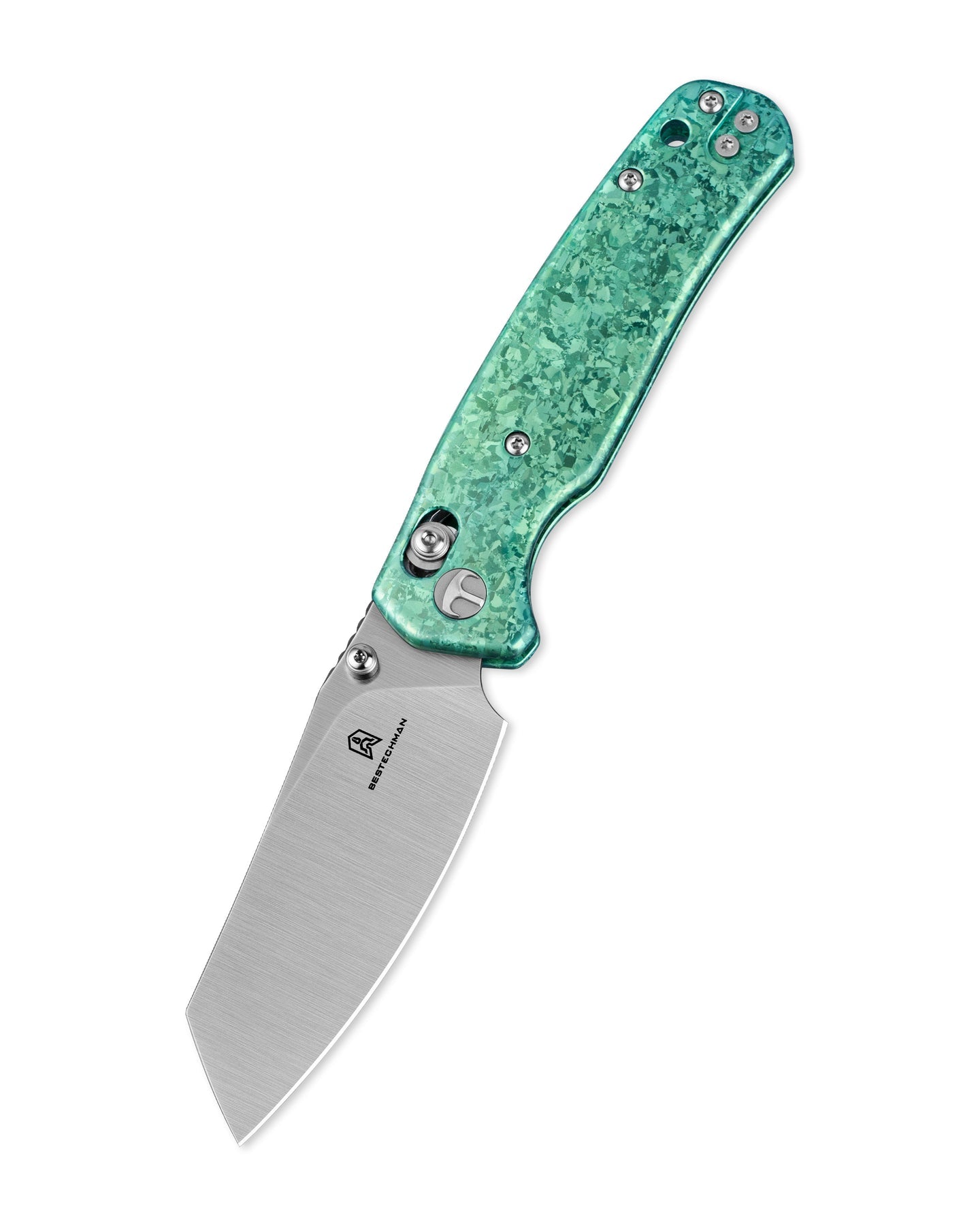 Bestechman Cicada's wing BMK06N Magnacut Blade Titanium Handle Crossbar Lock Folding Knife