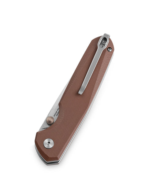 Bestechman Velix BMK07B 14C28N Blade G10 Handle Button Lock Folding Knife