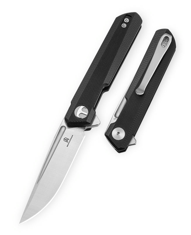 Bestechman Mini Dundee BMK08A D2 Steel Blade G10 Handle Liner Lock Folding Knife