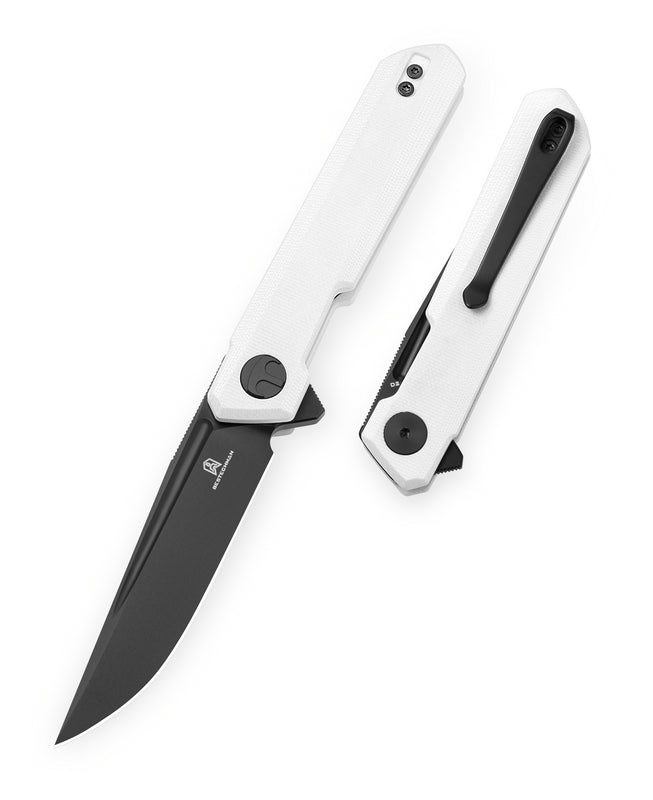 Bestechman Mini Dundee BMK08B D2 Steel Blade G10 Handle Liner Lock Folding Knife