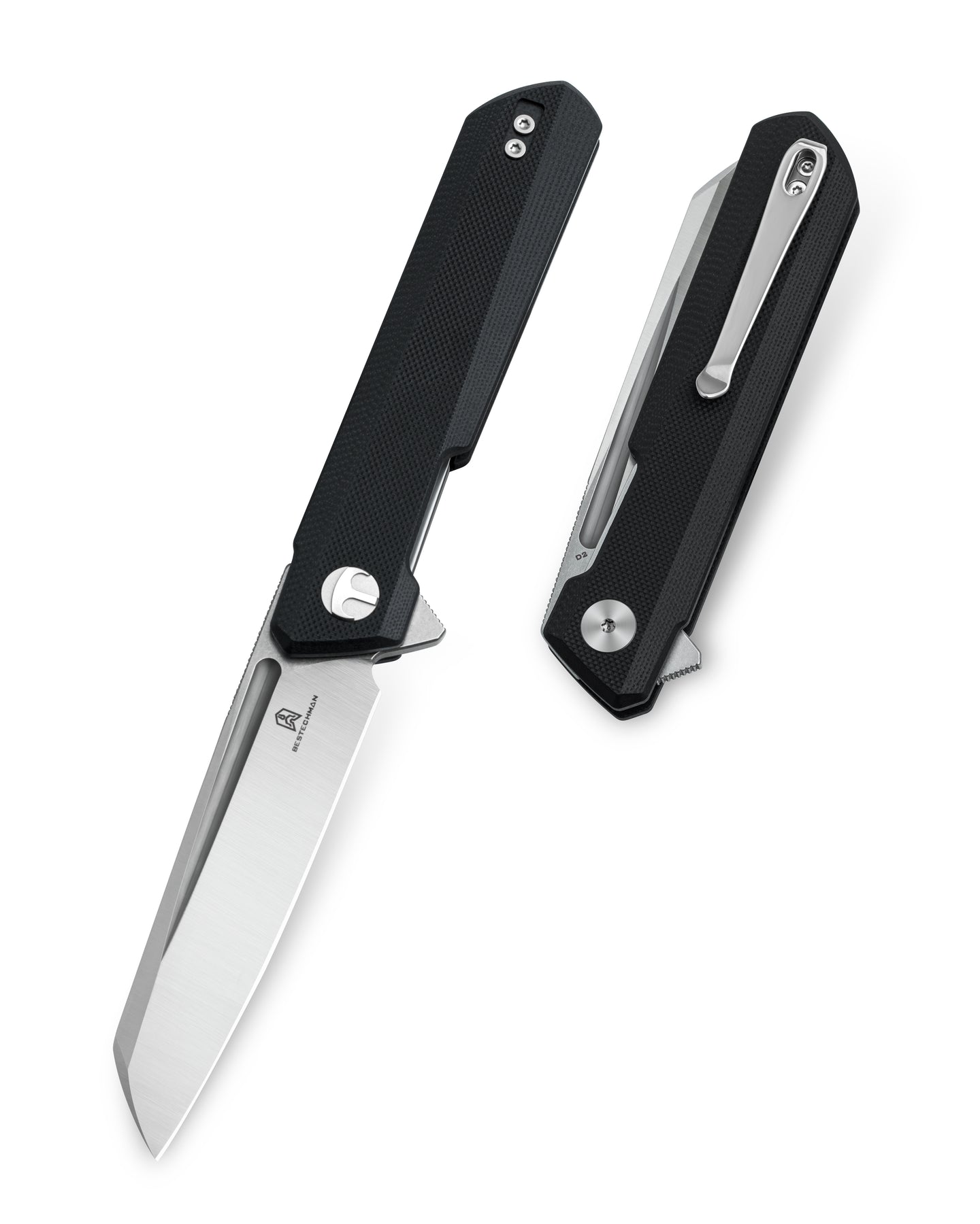 Bestechman Dundee Sheepfoot BMK09A D2 Blade G10 Handle Liner Lock Folding Knife