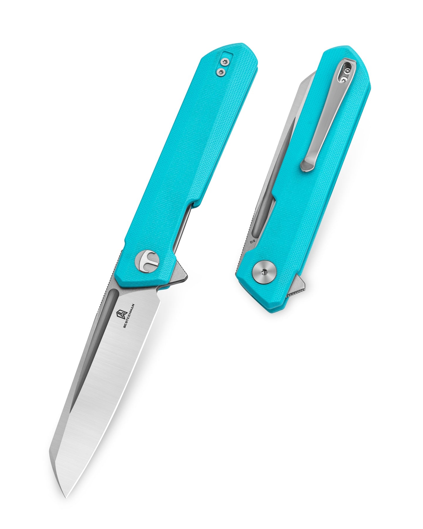 Bestechman Dundee Sheepfoot BMK09B D2 Blade G10 Handle Liner Lock Folding Knife