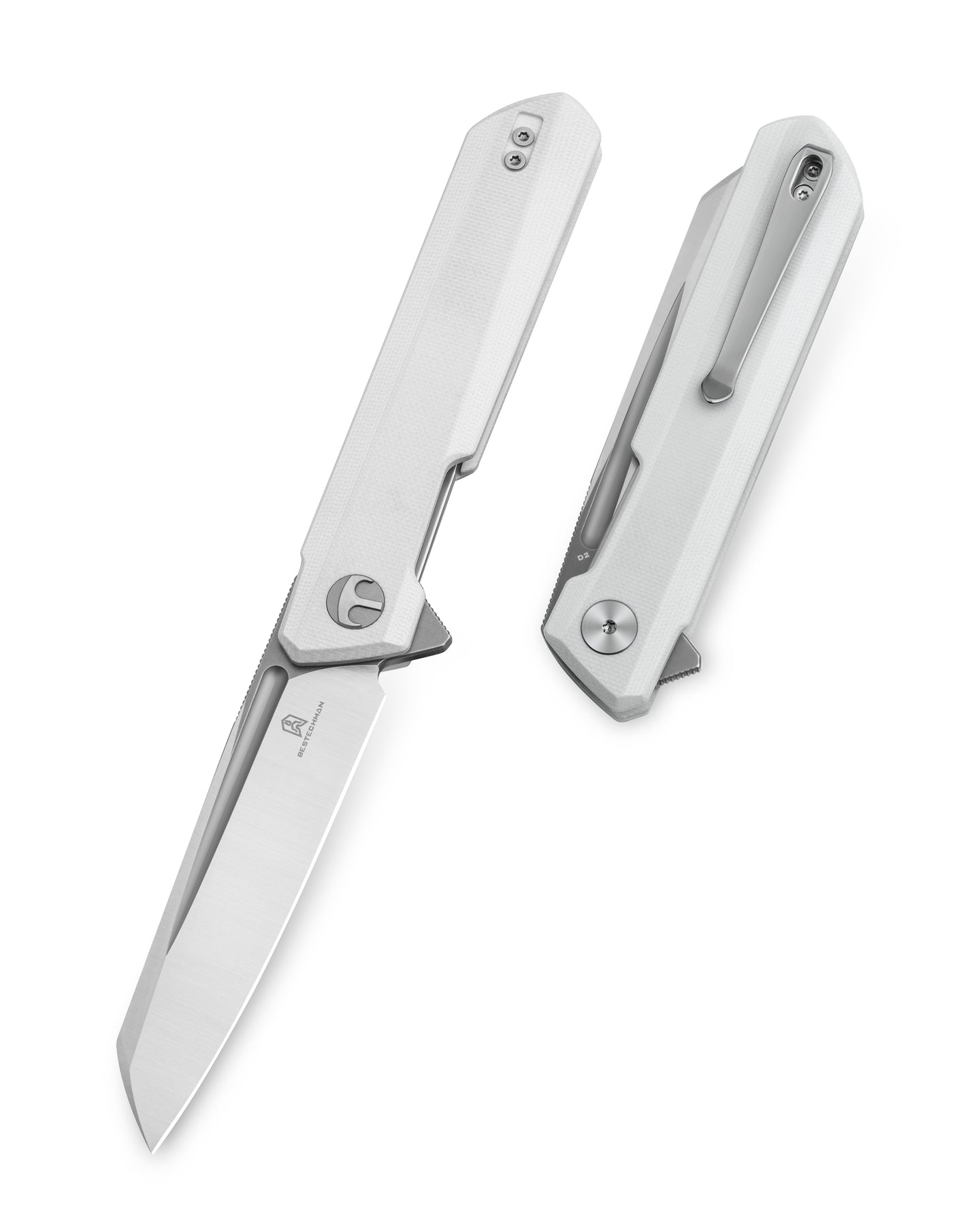 Bestechman Dundee Sheepfoot BMK09C D2 Blade G10 Handle Liner Lock Folding Knife