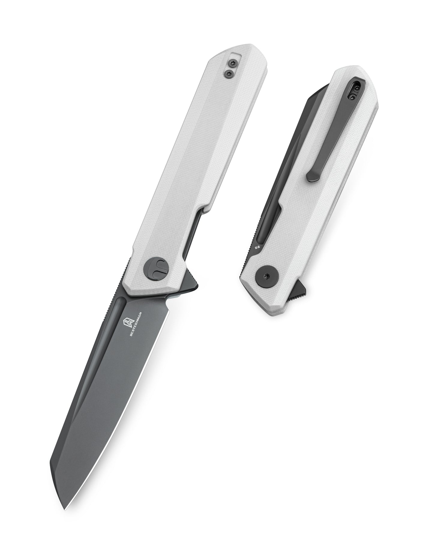 Bestechman Dundee Sheepfoot BMK09D D2 Blade G10 Handle Liner Lock Folding Knife