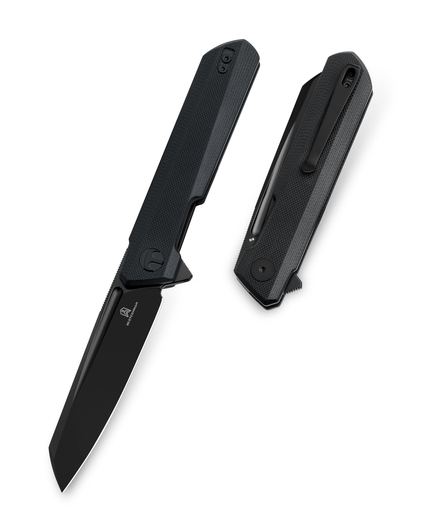 Bestechman Dundee Sheepfoot BMK09E D2 Blade G10 Handle Liner Lock Folding Knife