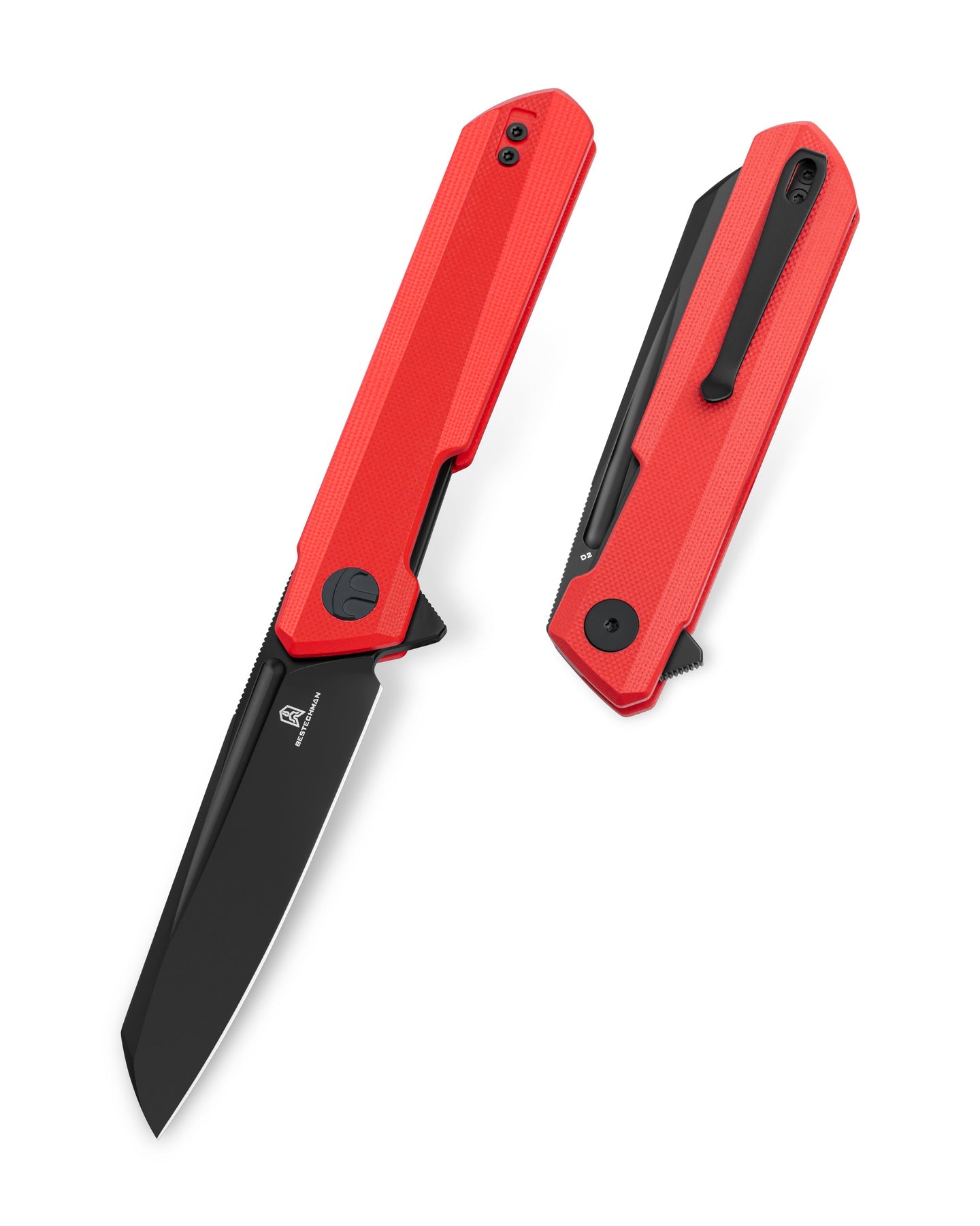 Bestechman Dundee Sheepfoot BMK09F D2 Blade G10 Handle Liner Lock Folding Knife