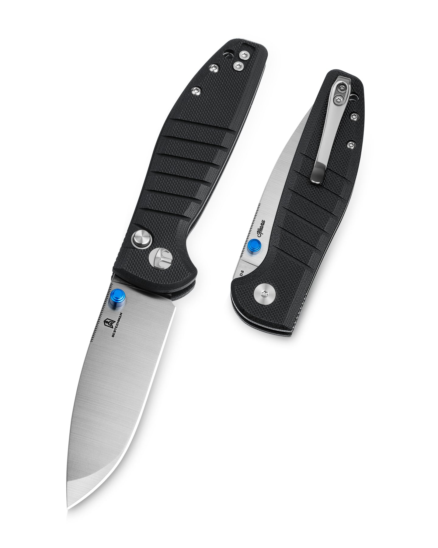 Bestechman Goodboy Jr. BMK10A D2 Blade G10 Handle Button Lock Folding Knife