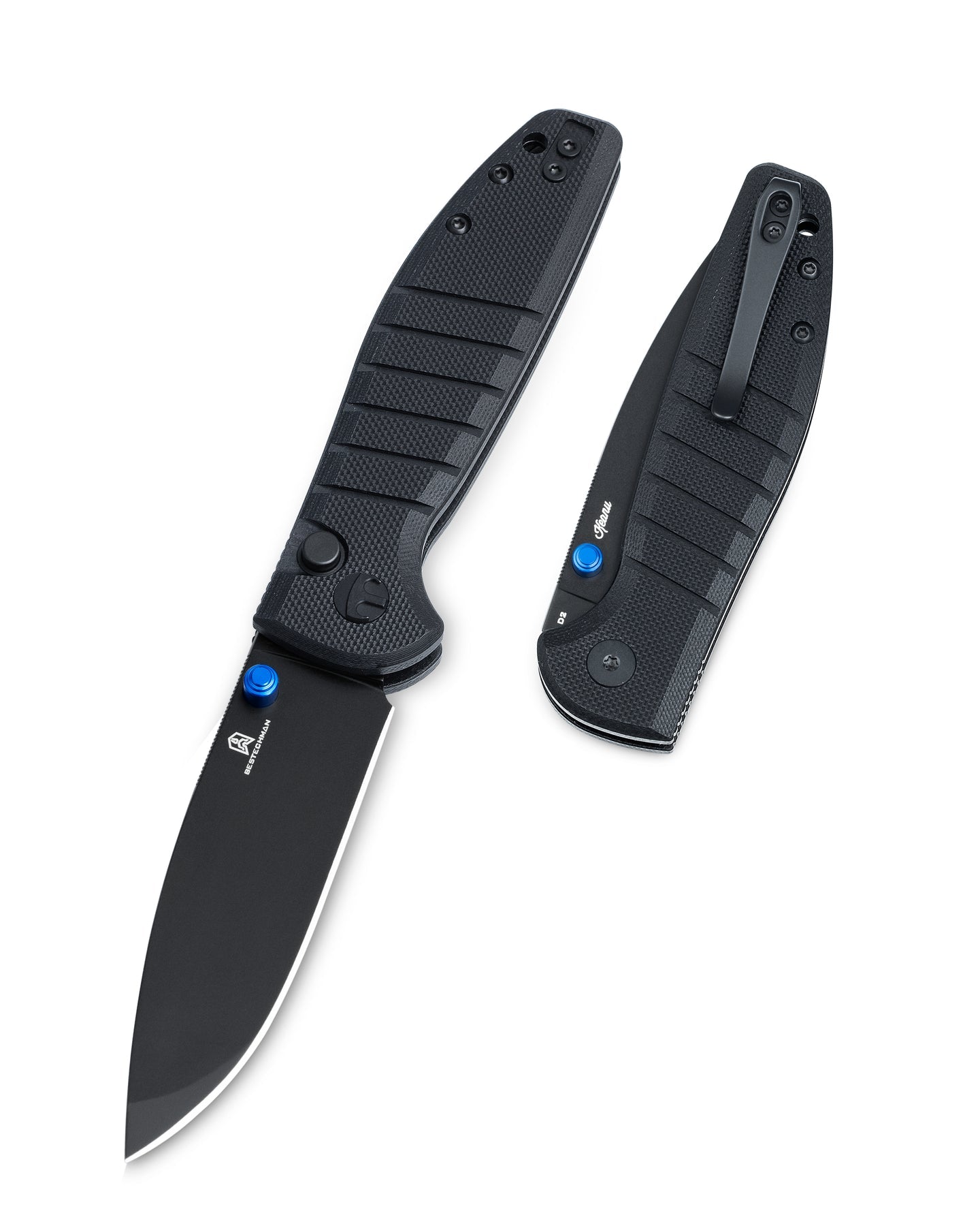 Bestechman Goodboy Jr. BMK10E D2 Blade G10 Handle Button Lock Folding Knife