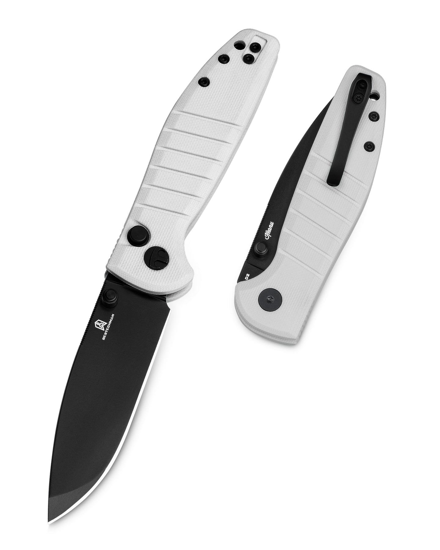 Bestechman Goodboy Jr. BMK10I D2 Blade G10 Handle Button Lock Folding Knife