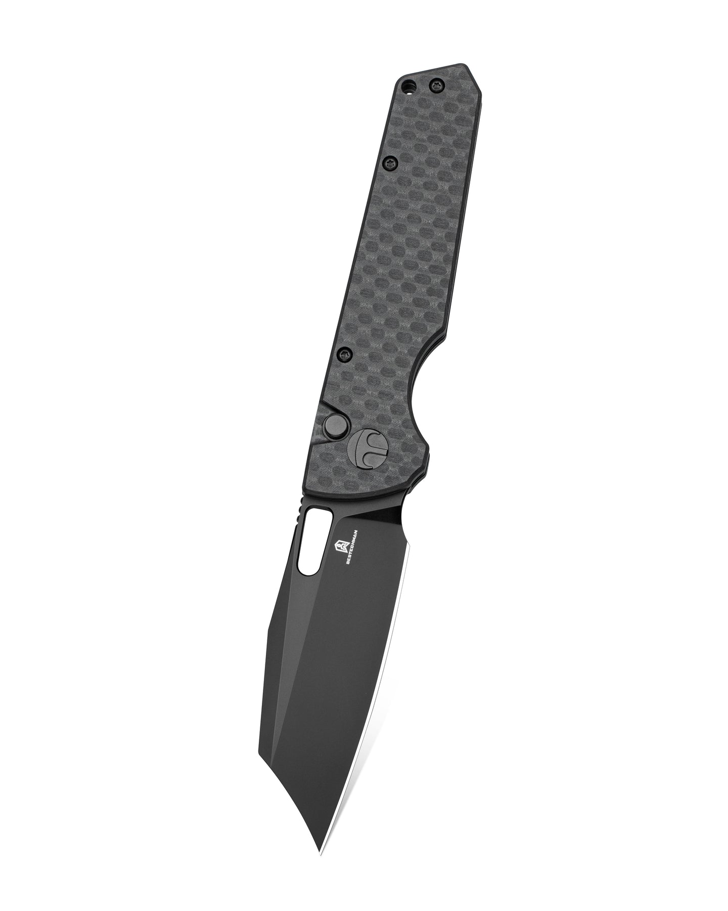 Bestechman Guardian BMK11E D2 Blade G10 Handle Button Lock Folding Knife