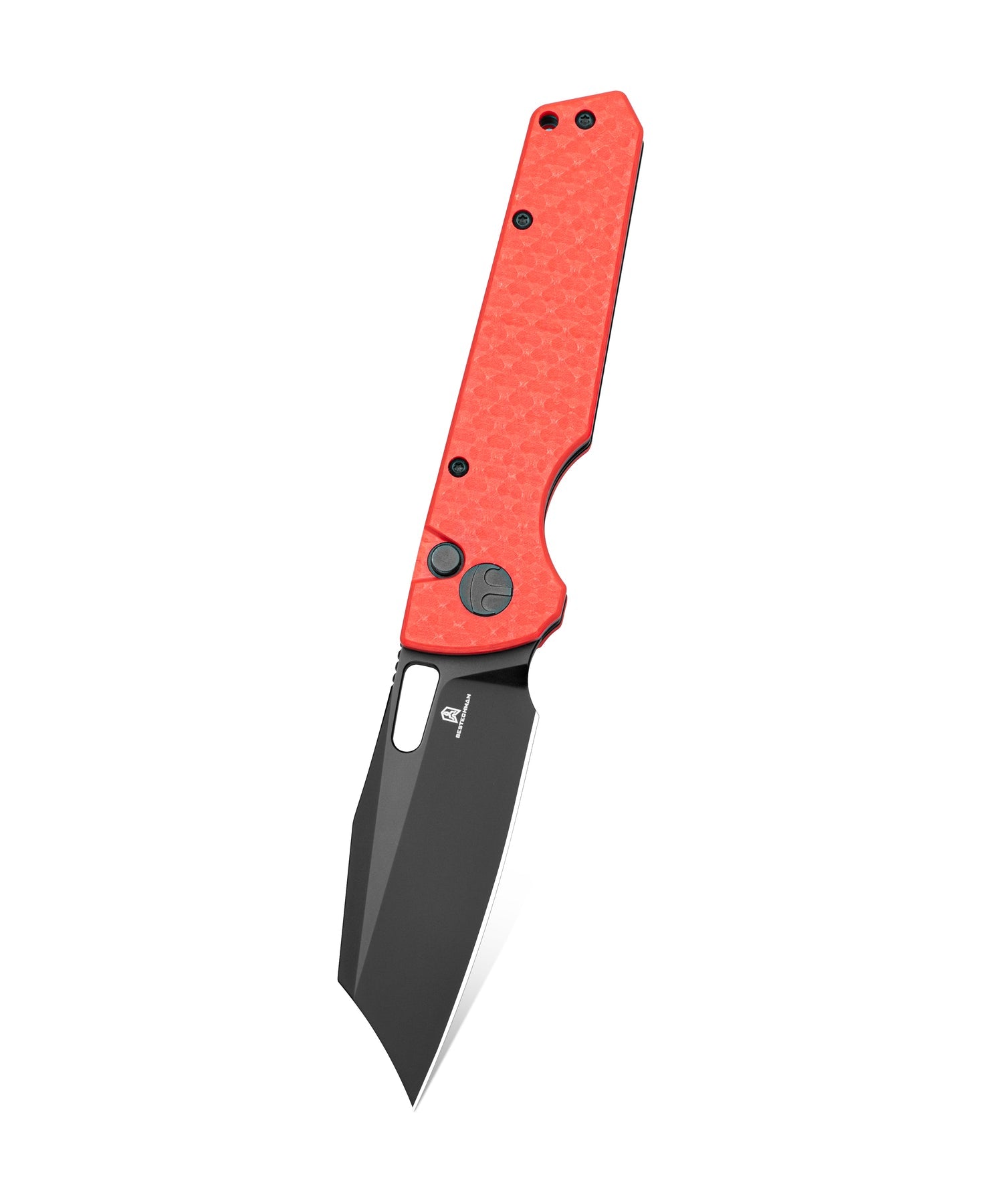 Bestechman Guardian BMK11F D2 Blade G10 Handle Button Lock Folding Knife