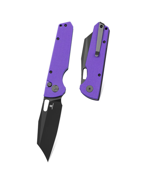 Bestechman Guardian BMK11H D2 Blade G10 Handle Button Lock Folding Knife