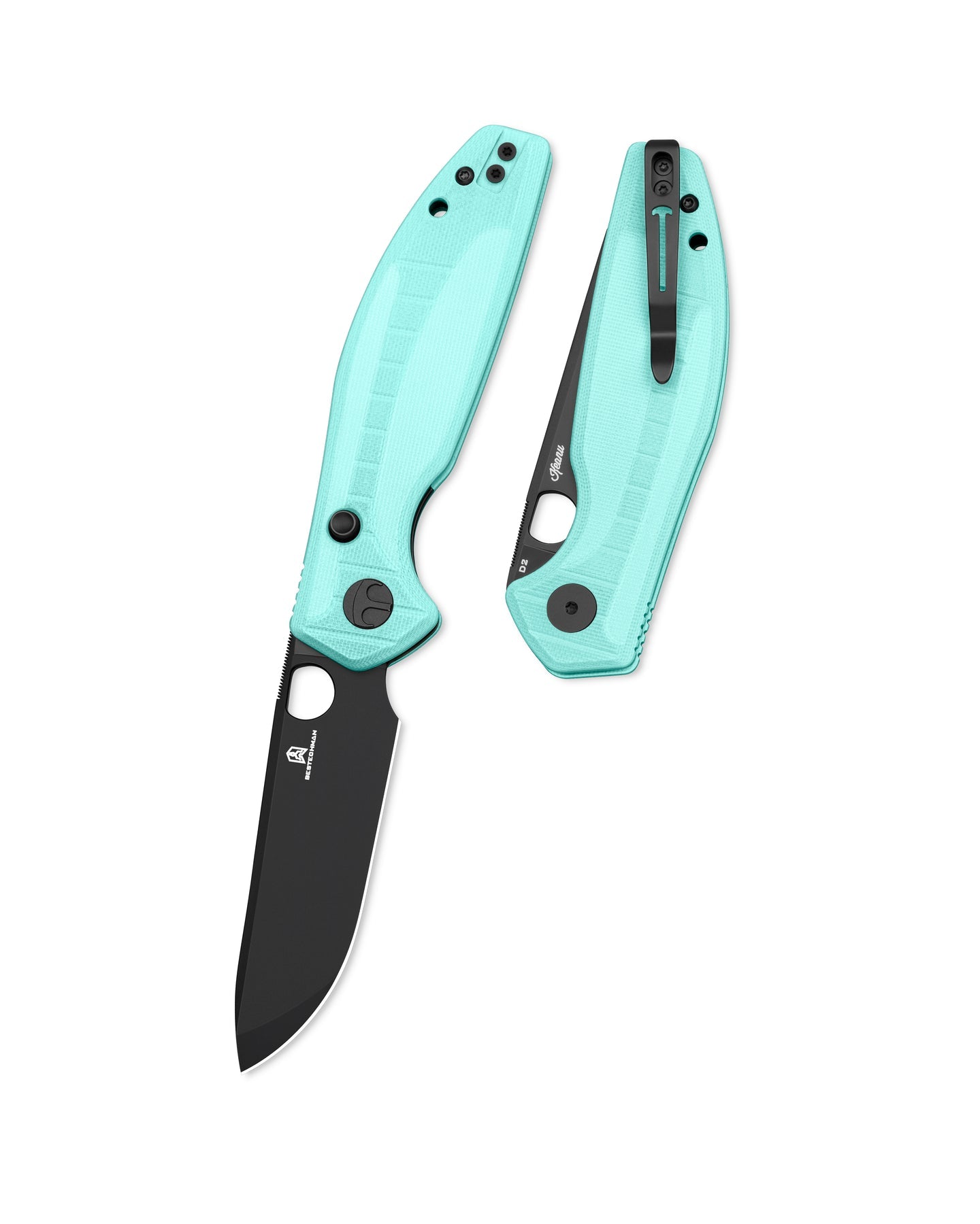 Bestechman Angry Owl BMK12B-2 D2 Blade G10 Handle Button Lock Folding Knife