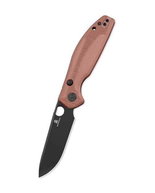 Bestechman Angry Owl BMK12D-2 D2 Blade G10 Handle Button Lock Folding Knife