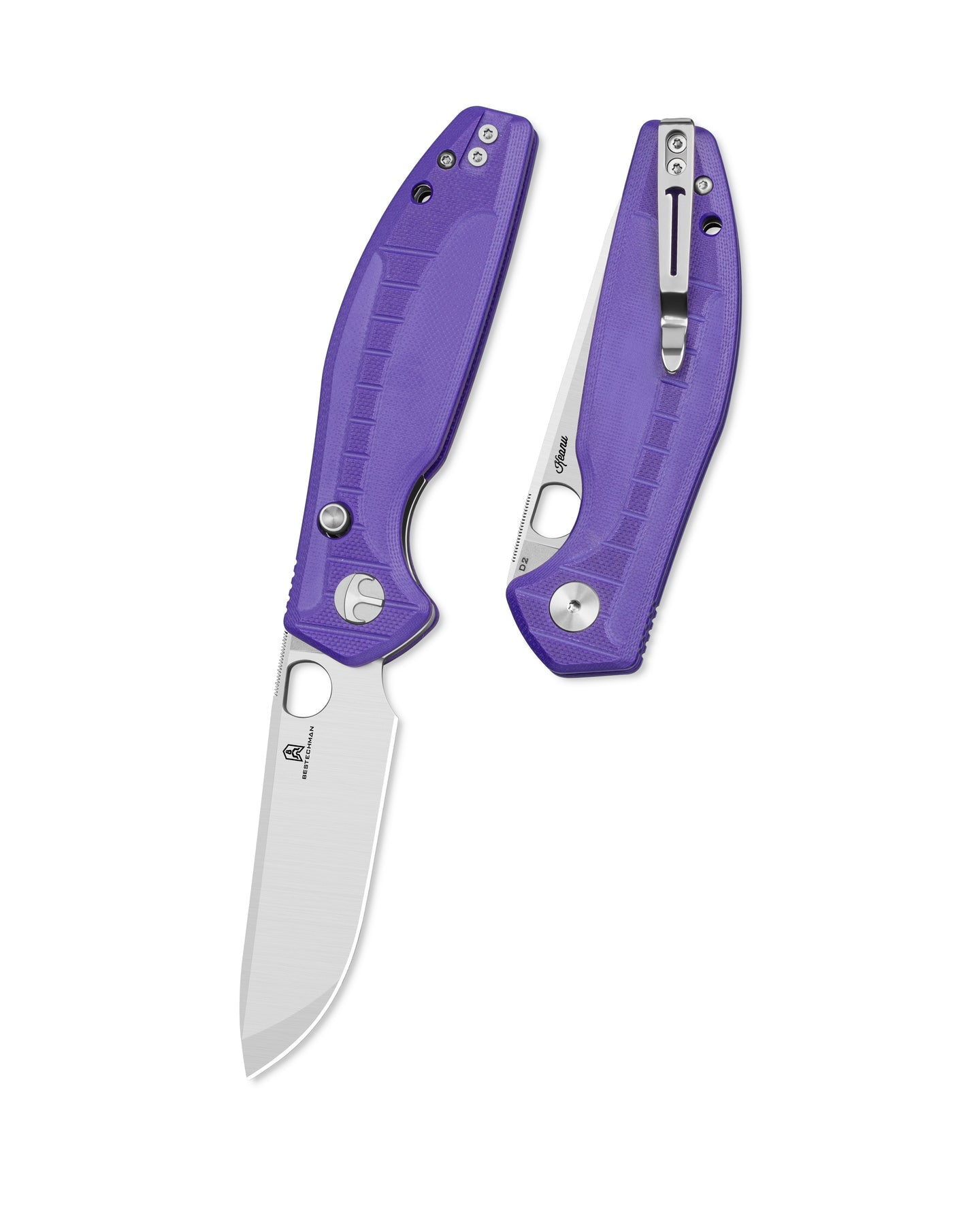 Bestechman Angry Owl BMK12E-1 D2 Blade G10 Handle Button Lock Folding Knife