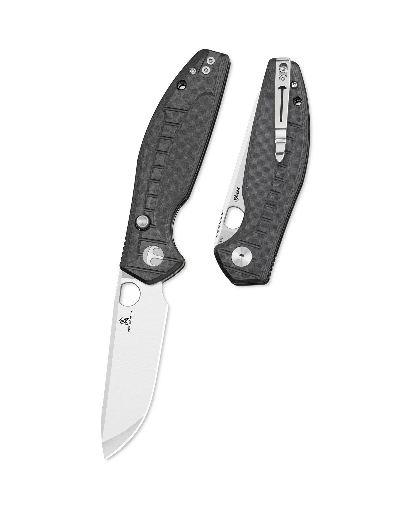 Bestechman Angry Owl BMK12F-1 D2 Blade G10 Handle Button Lock Folding Knife