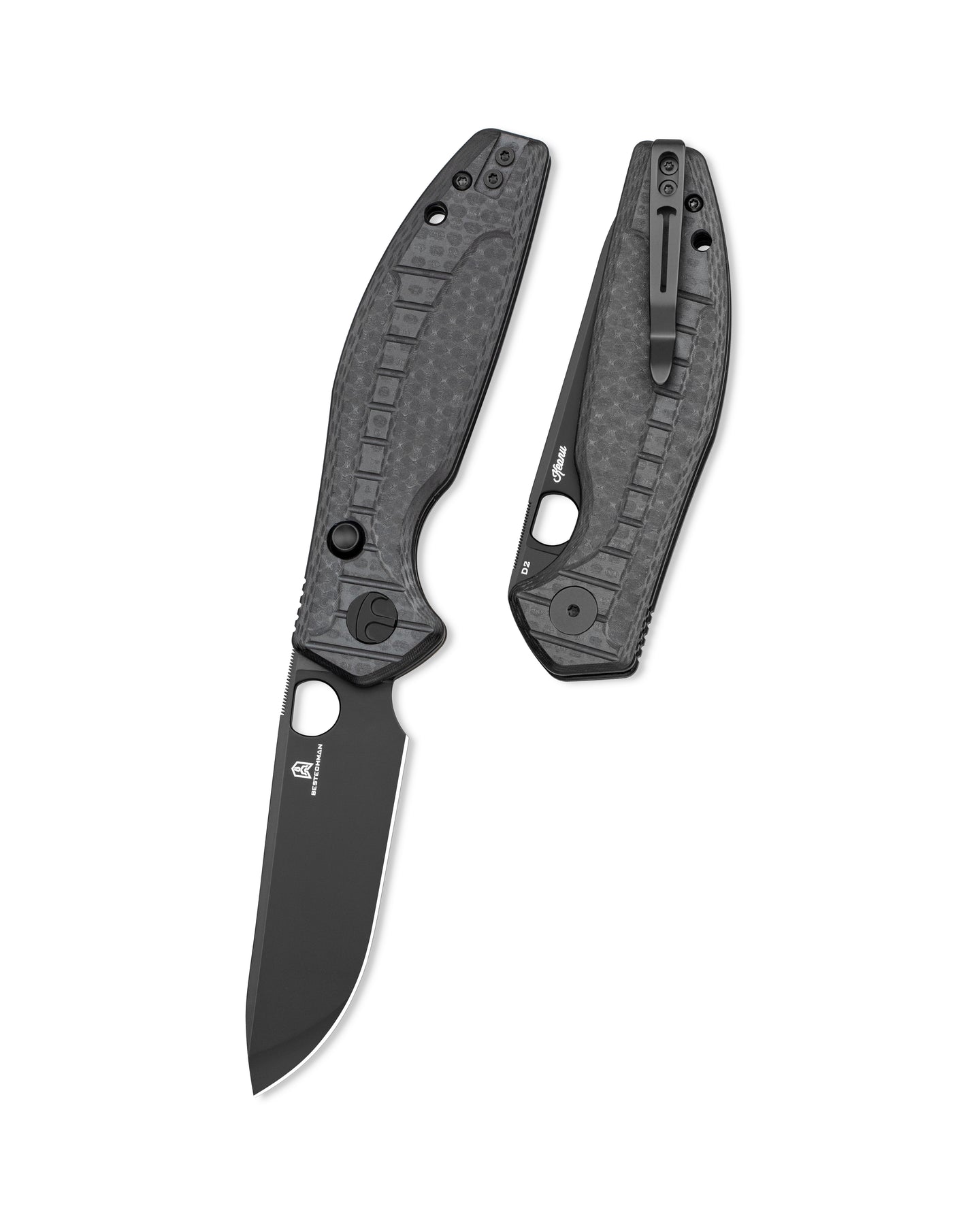 Bestechman Angry Owl BMK12F-2 D2 Blade G10 Handle Button Lock Folding Knife