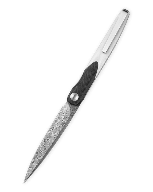 Bestechman Lanza BMK14-D-1 Damascus Blade G10 Handle Liner Lock Folding Knife