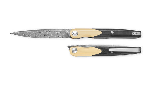 Bestechman Lanza BMK14-D-2 Damascus Blade G10 Handle Liner Lock Folding Knife