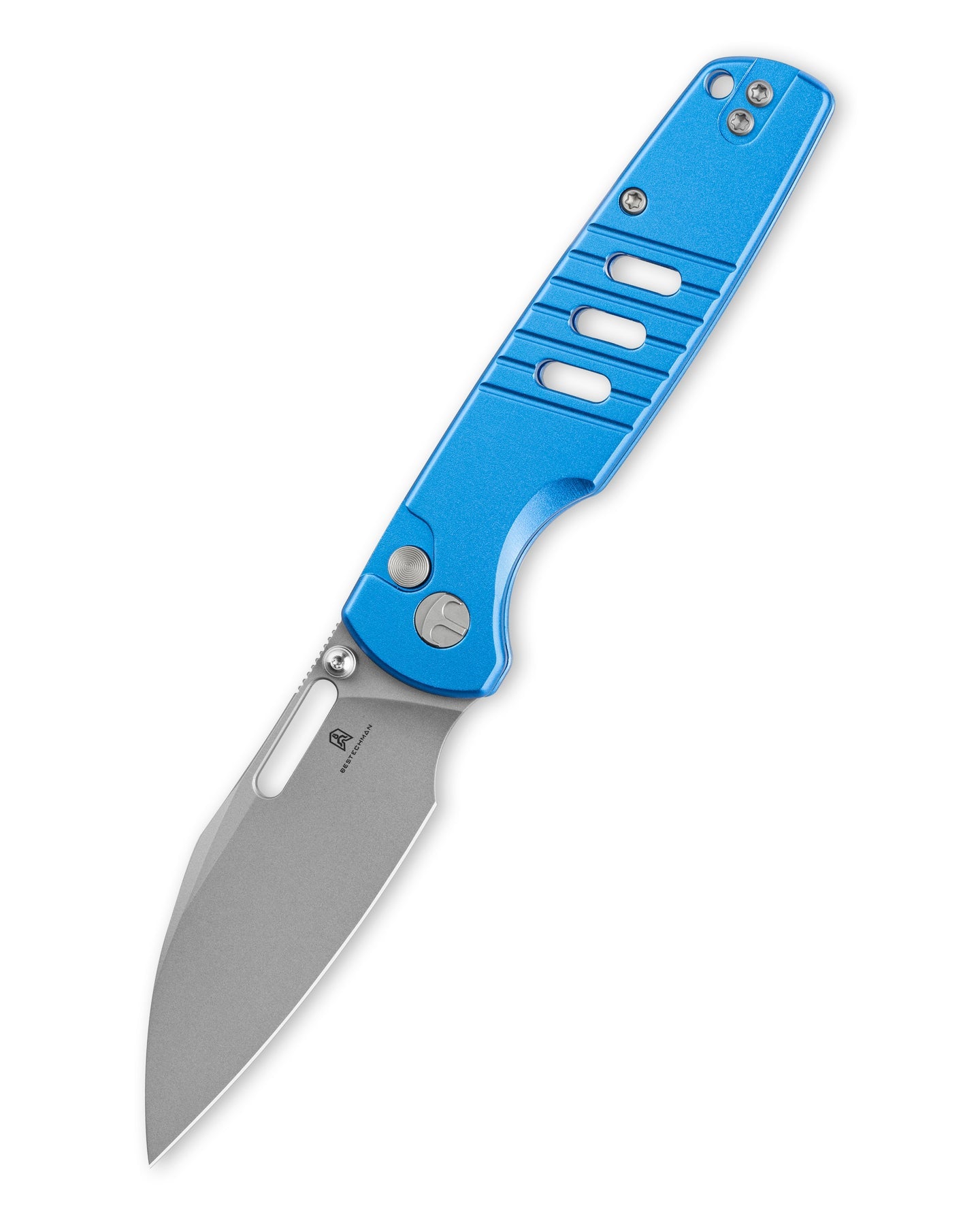 Bestechman Vector BMK15D D2 Steel Blade Aluminum Handle Button Lock Folding Knife