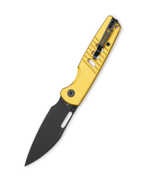 Bestechman Vector BMK15E D2 Steel Blade Aluminum Handle Button Lock Folding Knife