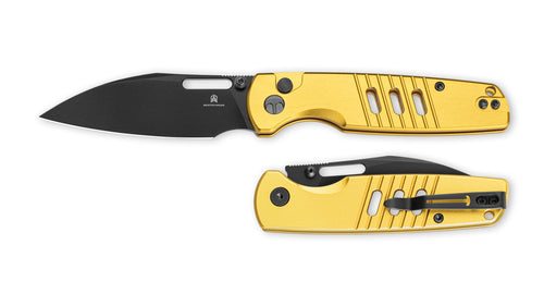Bestechman Vector BMK15E D2 Steel Blade Aluminum Handle Button Lock Folding Knife