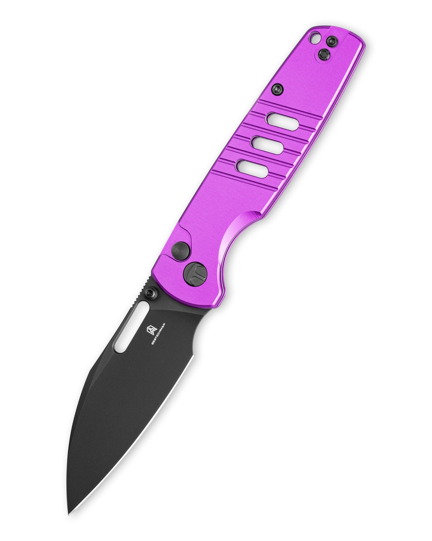 Bestechman Vector BMK15F D2 Steel Blade Aluminum Handle Button Lock Folding Knife