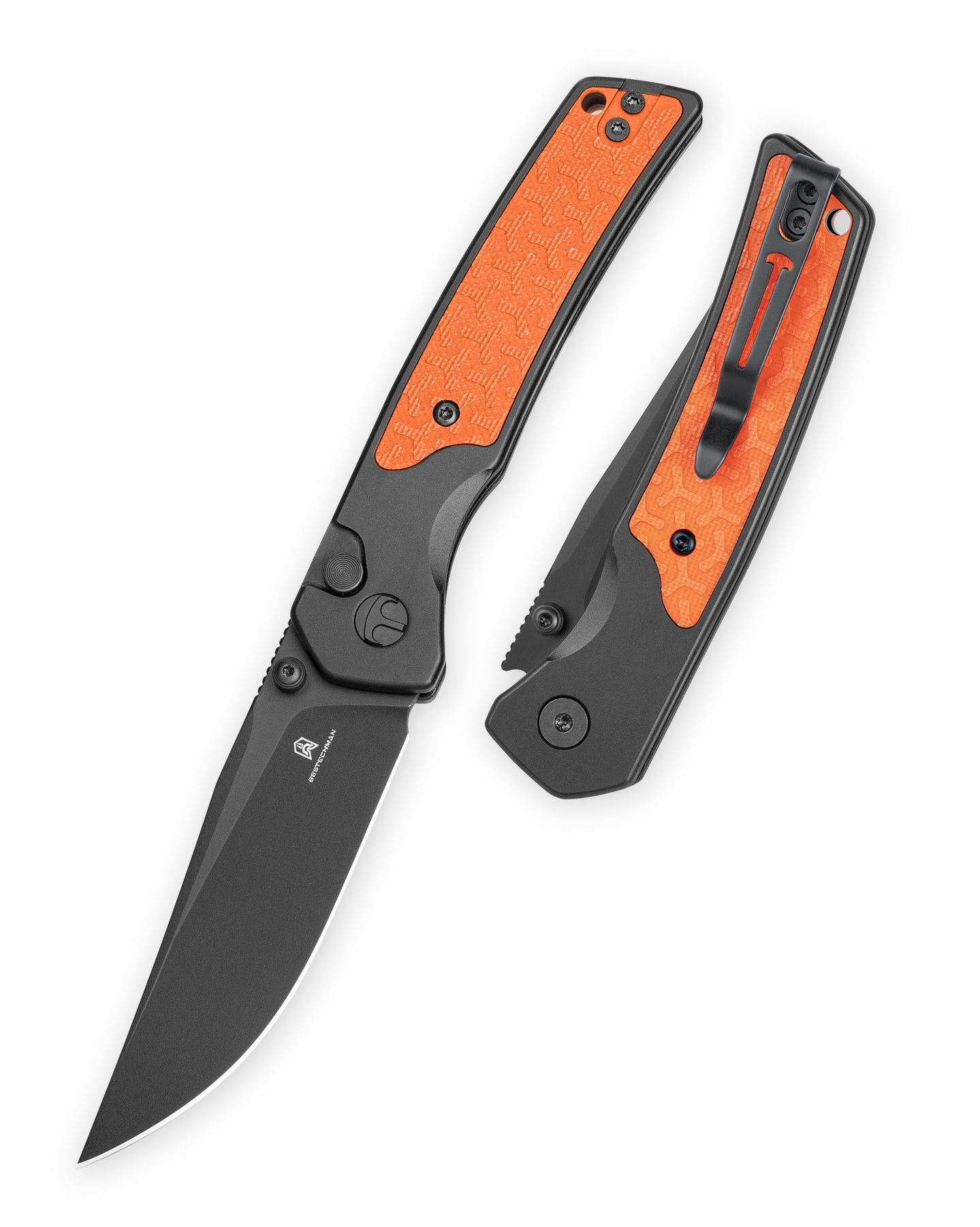 Bestechman Icebreaker BMK16D D2 Blade Aluminum Handle Button Lock Folding Knife