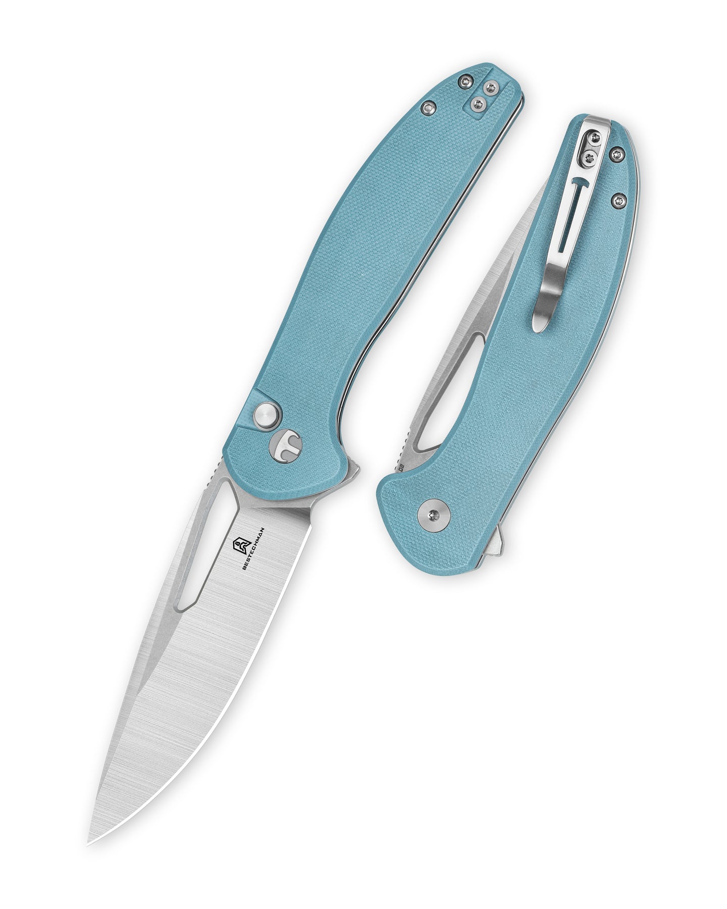Bestechman Whalefin BMK18B D2 Blade G10 Handle Button Lock Folding Knife
