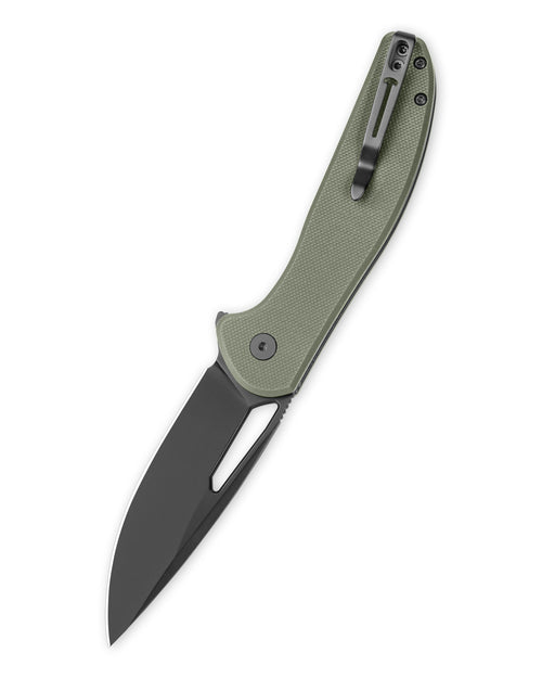 Bestechman Whalefin BMK18D D2 Blade G10 Handle Button Lock Folding Knife