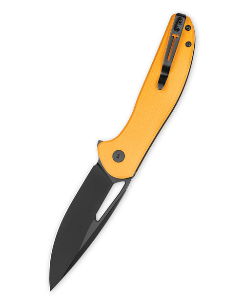Bestechman Whalefin BMK18E D2 Blade G10 Handle Button Lock Folding Knife