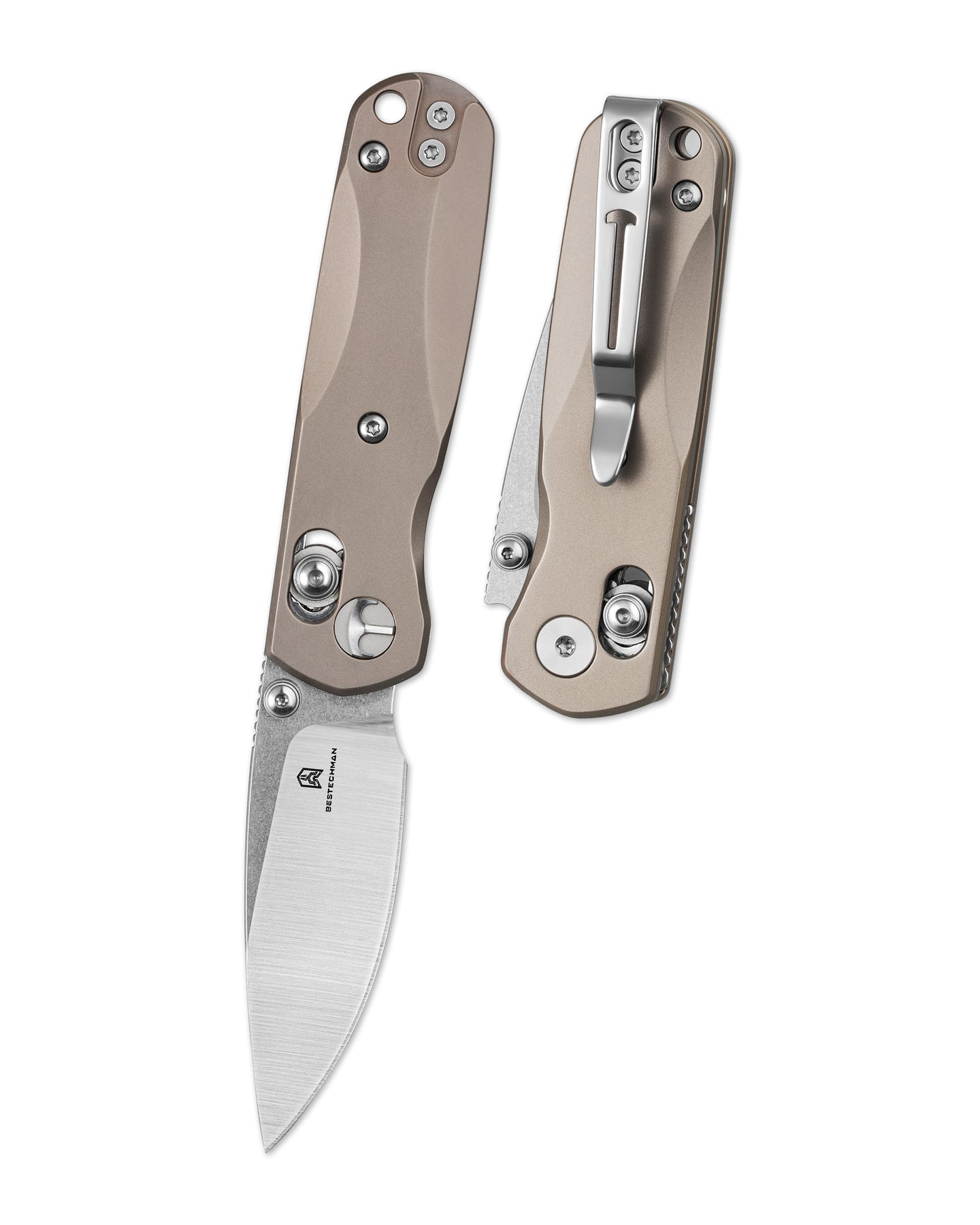 Bestechman Sprite BMK21B M390 Blade Titanium Handle Crossbar Lock Folding Knife