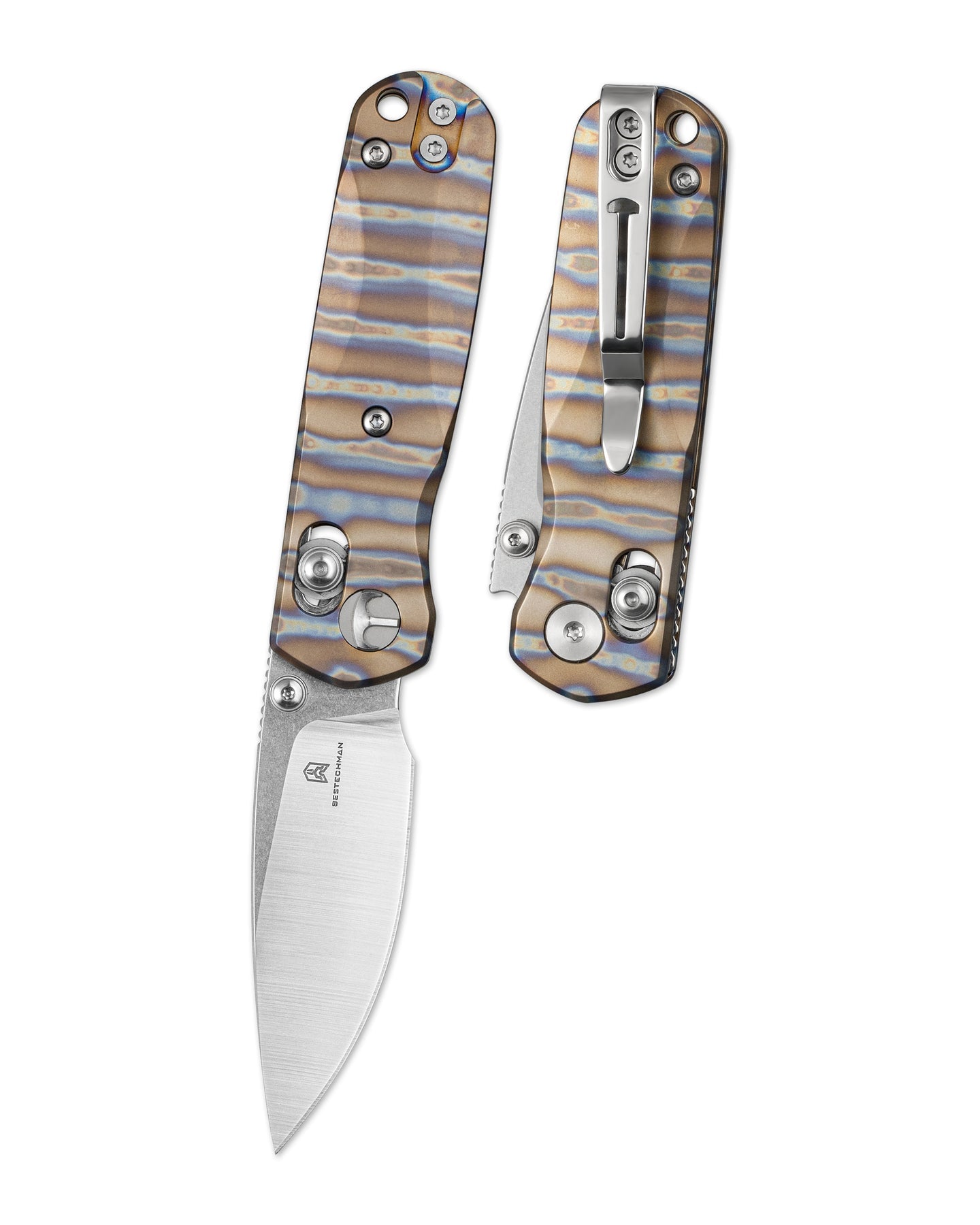 Bestechman Sprite BMK21C M390 Blade Titanium Handle Crossbar Lock Folding Knife