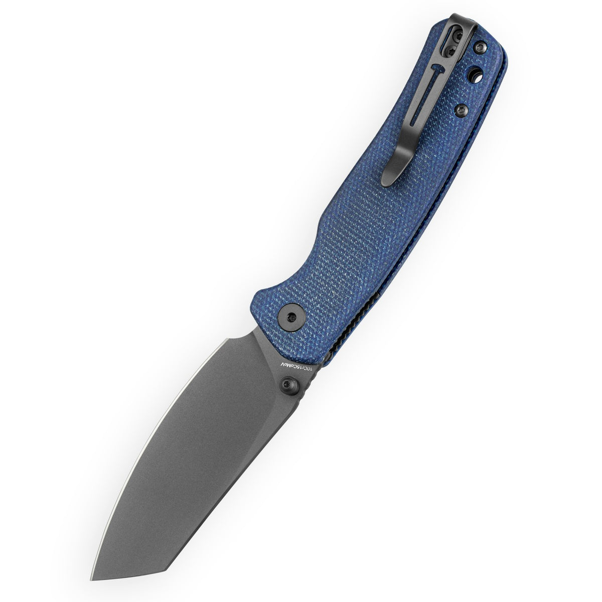 Bestechman Cicada's Wing-TL BMK24-M-4 10Cr15CoMoV Blade Blue Micarta Handle Top Liner Lock Folding Knife