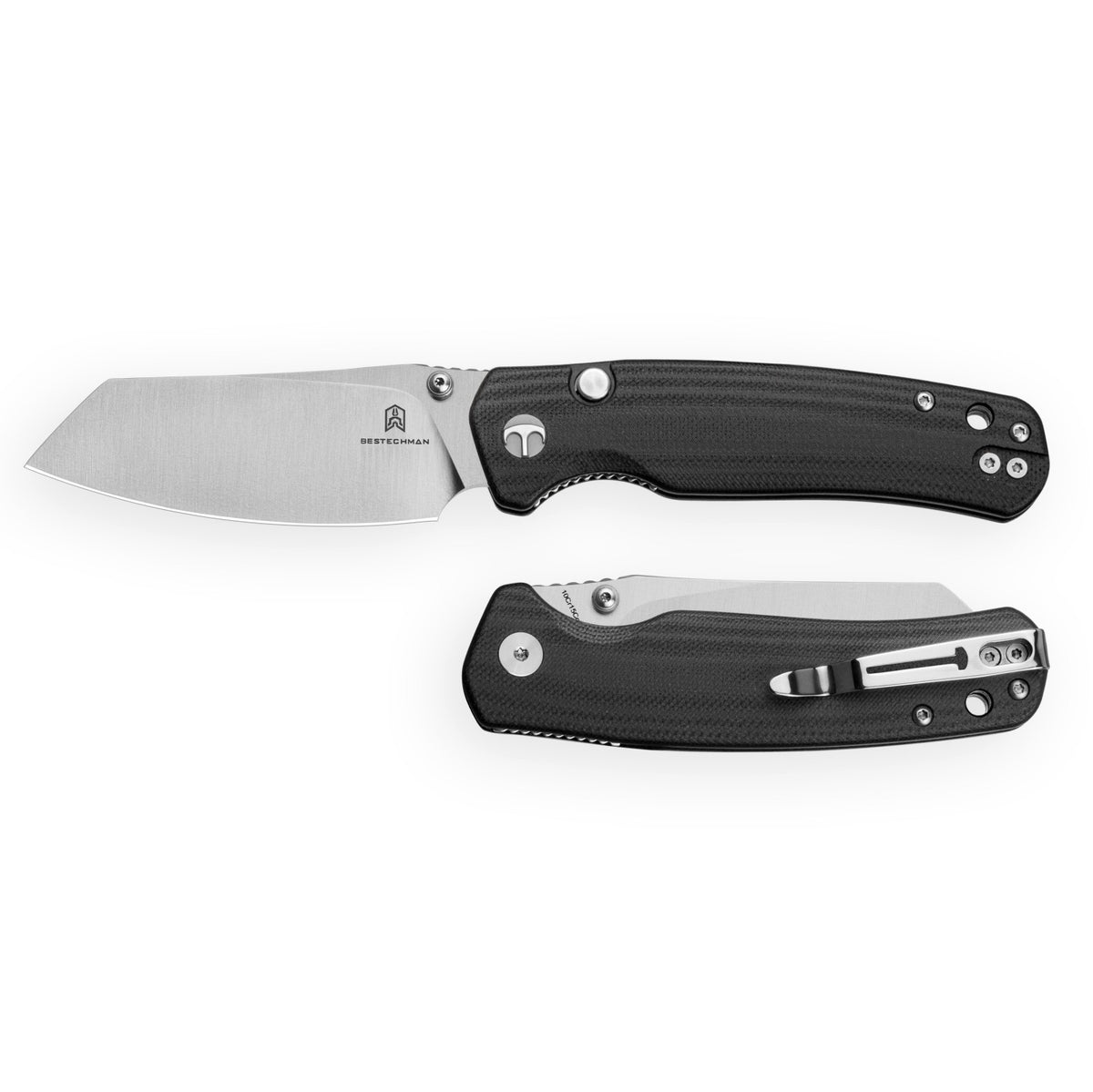 Bestechman Cicada's Wing-TL BMK24B 10Cr15CoMoV Blade Black G10 Handle Top Liner Lock Folding Knife