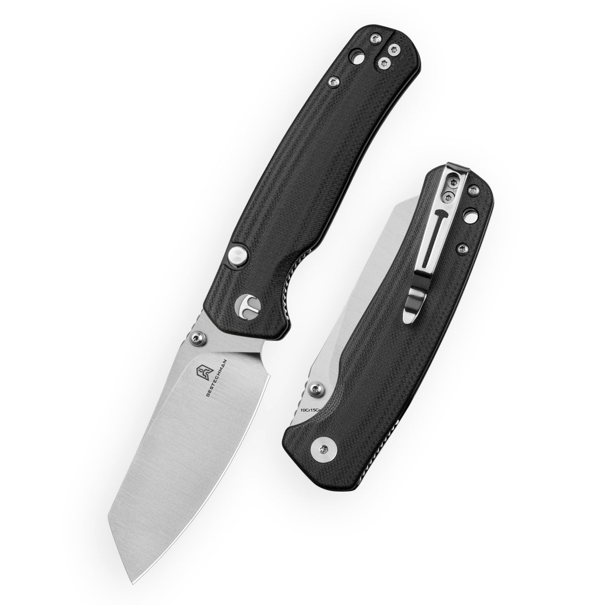 Bestechman Cicada's Wing-TL BMK24B 10Cr15CoMoV Blade Black G10 Handle Top Liner Lock Folding Knife