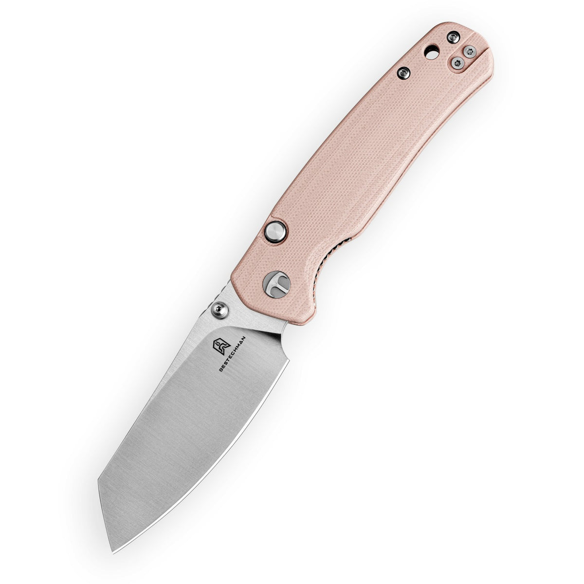 Bestechman Cicada's Wing-TL BMK24C 10Cr15CoMoV Blade Champagne G10 Handle Top Liner Lock Folding Knife