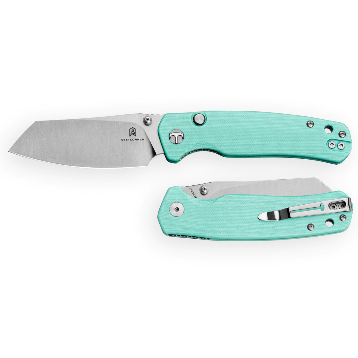 Bestechman Cicada's Wing-TL BMK24D 10Cr15CoMoV Blade Light Blue G10 Handle Top Liner Lock Folding Knife